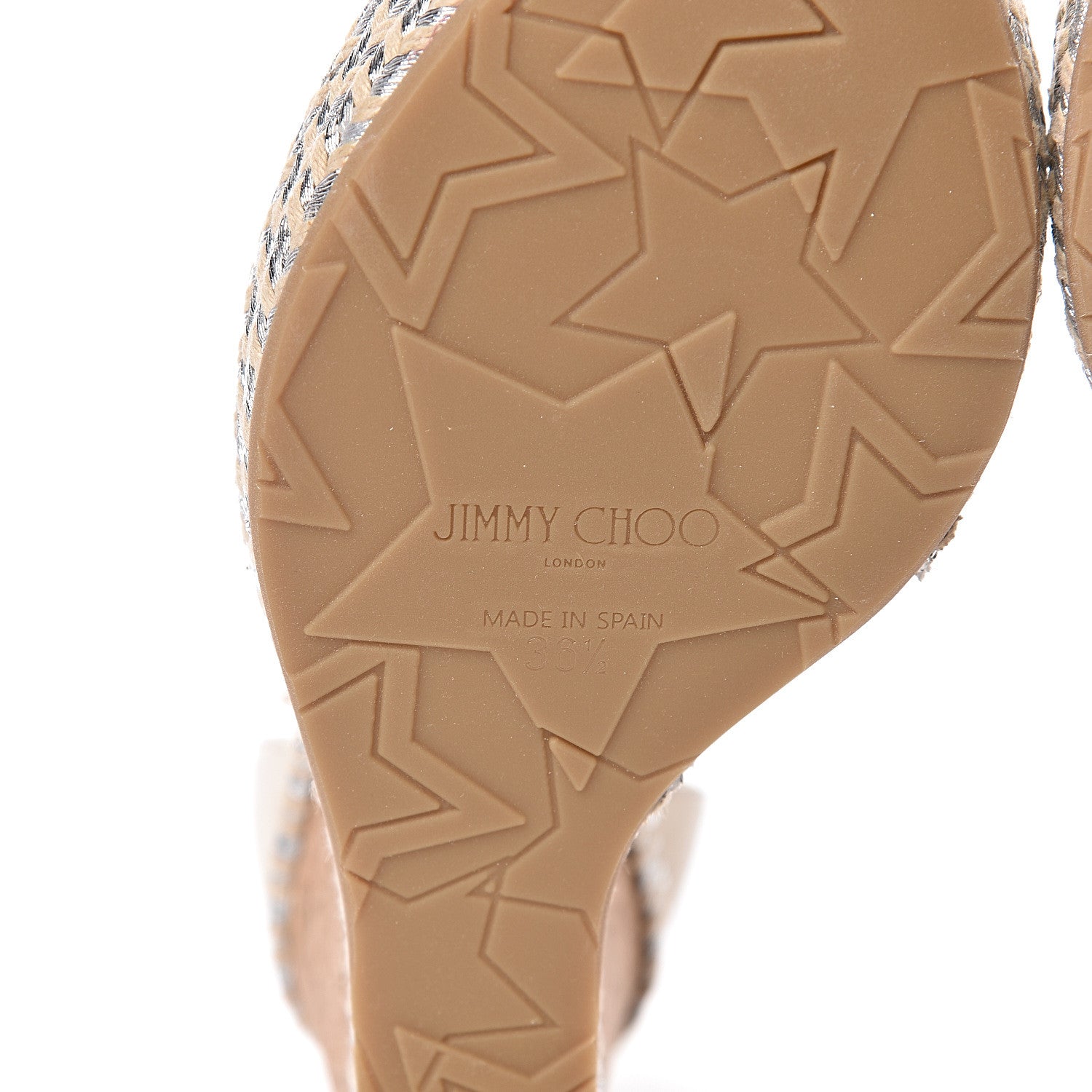 Jimmy Choo Lambskin Cork Dakota 120 Wedge Sandals 36.5 Off White 6 of 10