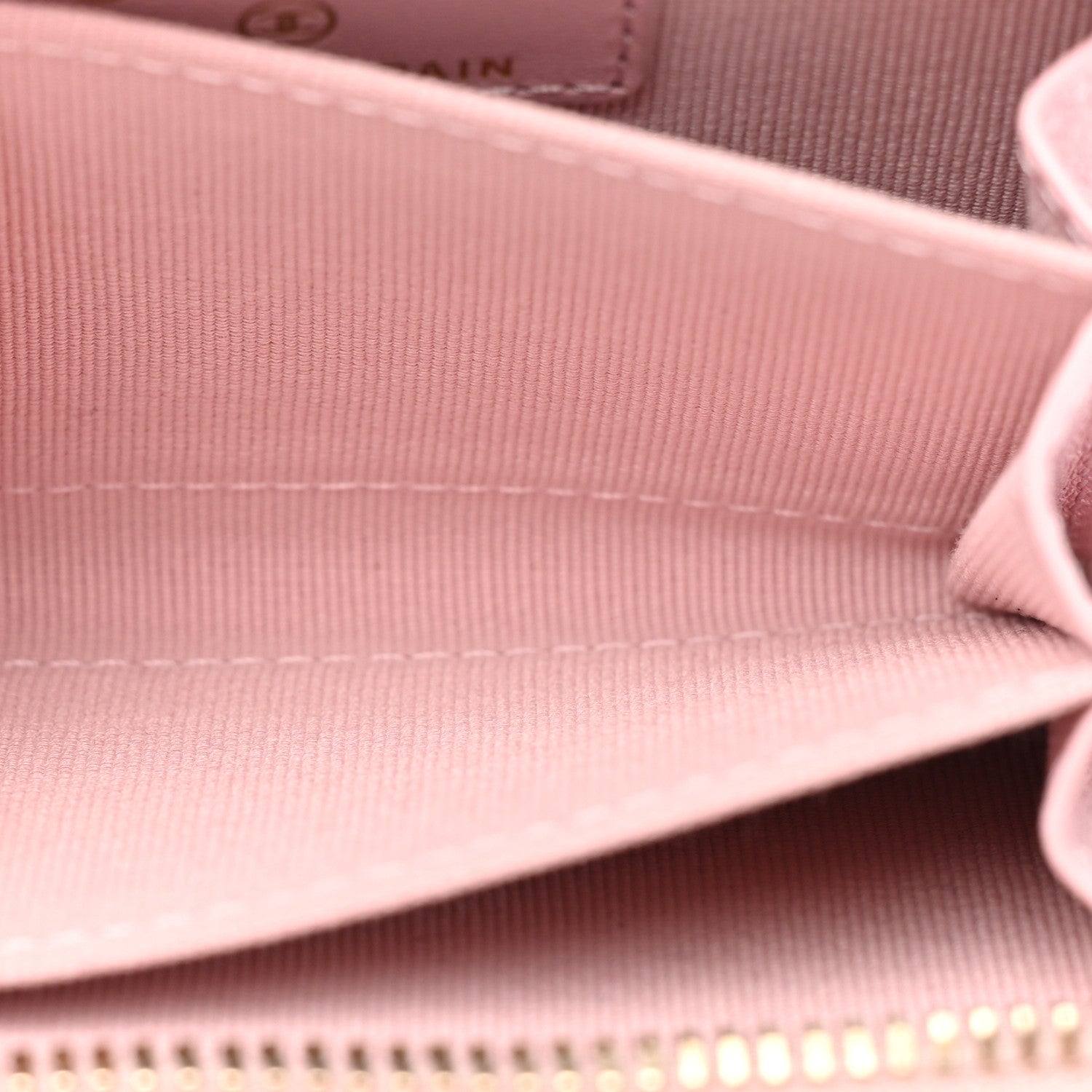 Chanel Caviar Quilted Zip Coin Purse Light Pink 6 of 10