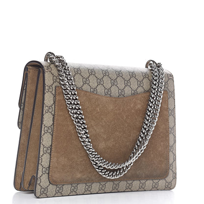 Gucci GG Supreme Monogram Medium Dionysus Shoulder Bag Taupe 3 of 12