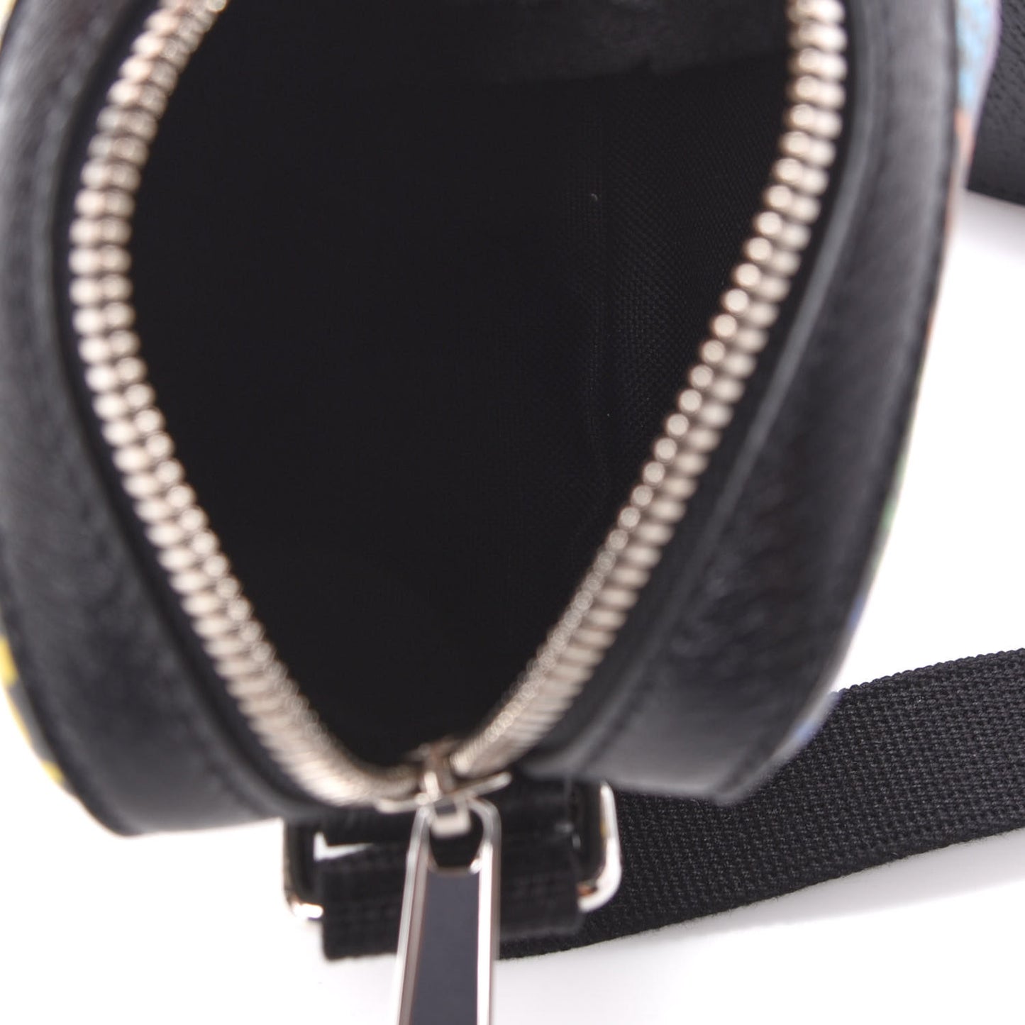 GG Supreme Monogram Psychedelic Messenger Bag Black