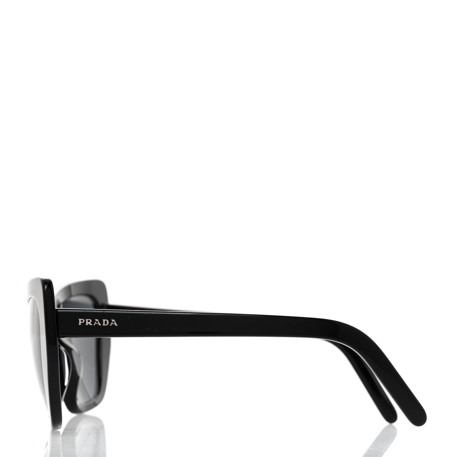 Prada Cat Eye Sunglasses SPR 08V Black 3 of 7