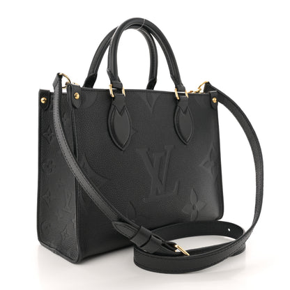 Louis Vuitton Empreinte Monogram Giant Onthego PM Black 3 of 9