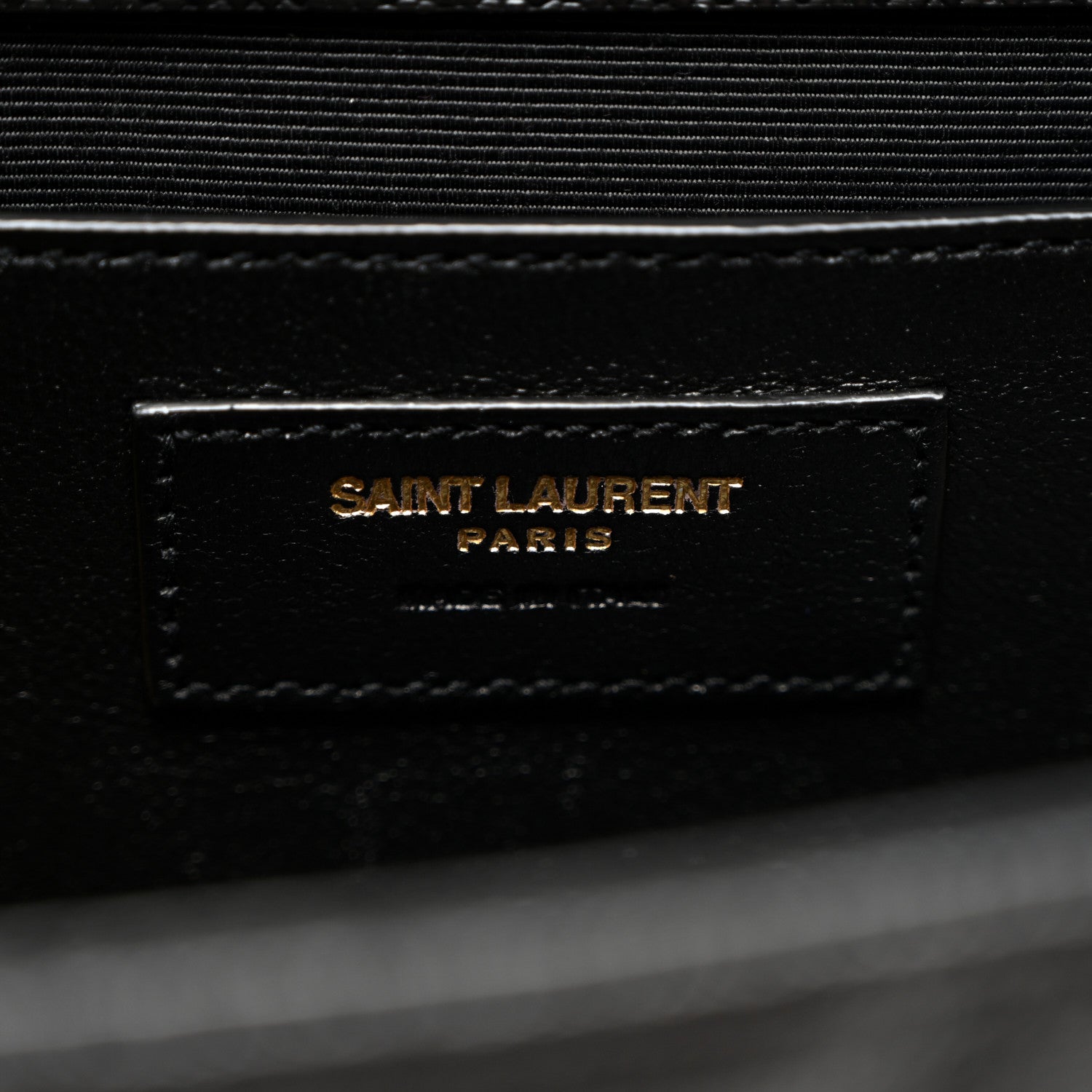 Saint Laurent Grain De Poudre Textured Mixed Matelasse Triquilt Medium Monogram Satchel Black 6 of 9