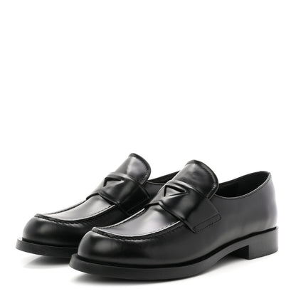 Prada Spazzolato Loafers 40.5 Black 4 of 11