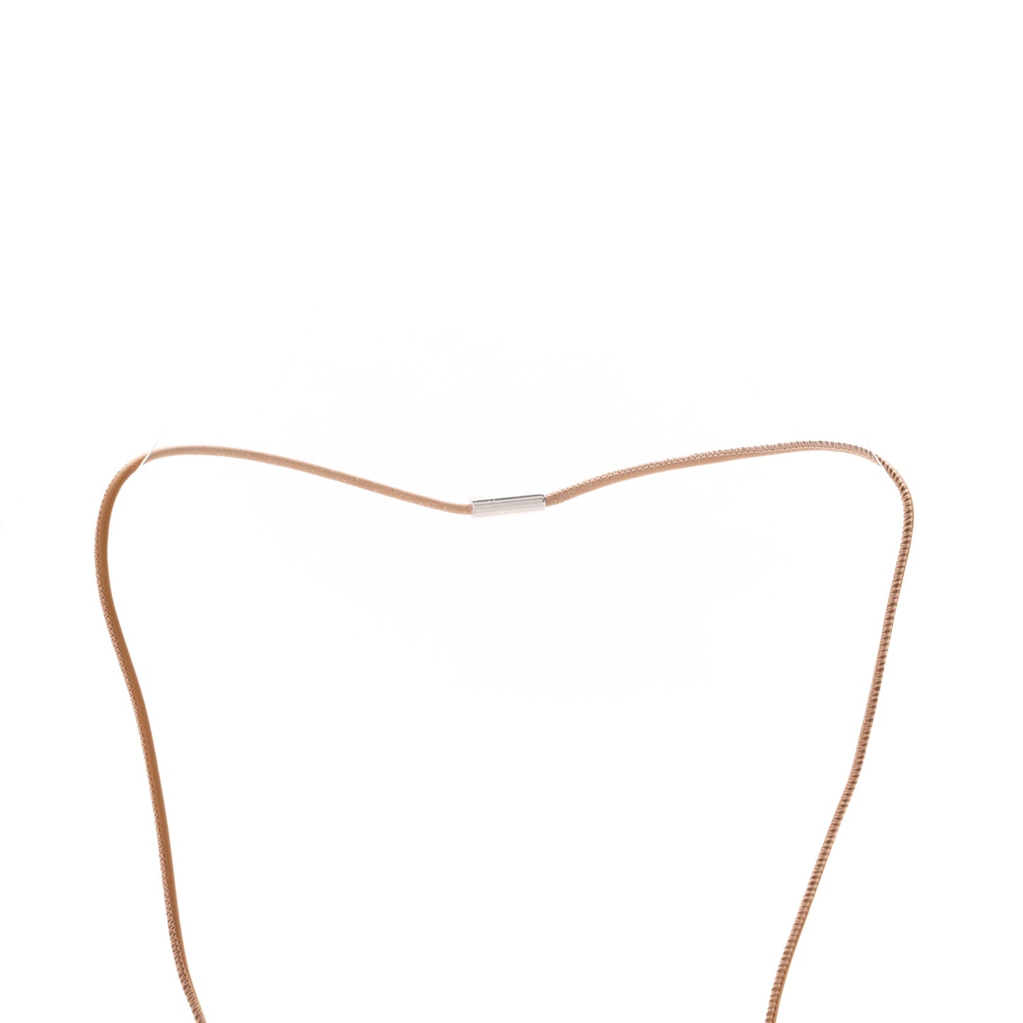 Buffalo Horn Lacquer H Equipe Pendant Necklace Sable