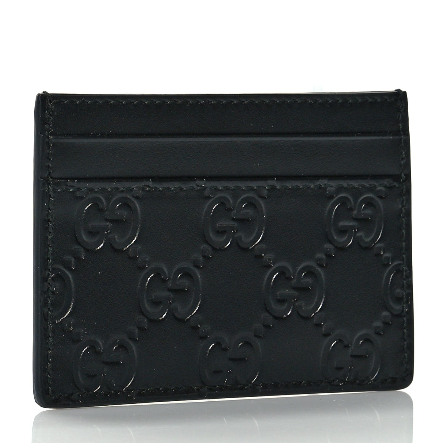 Guccissima Card Holder Black