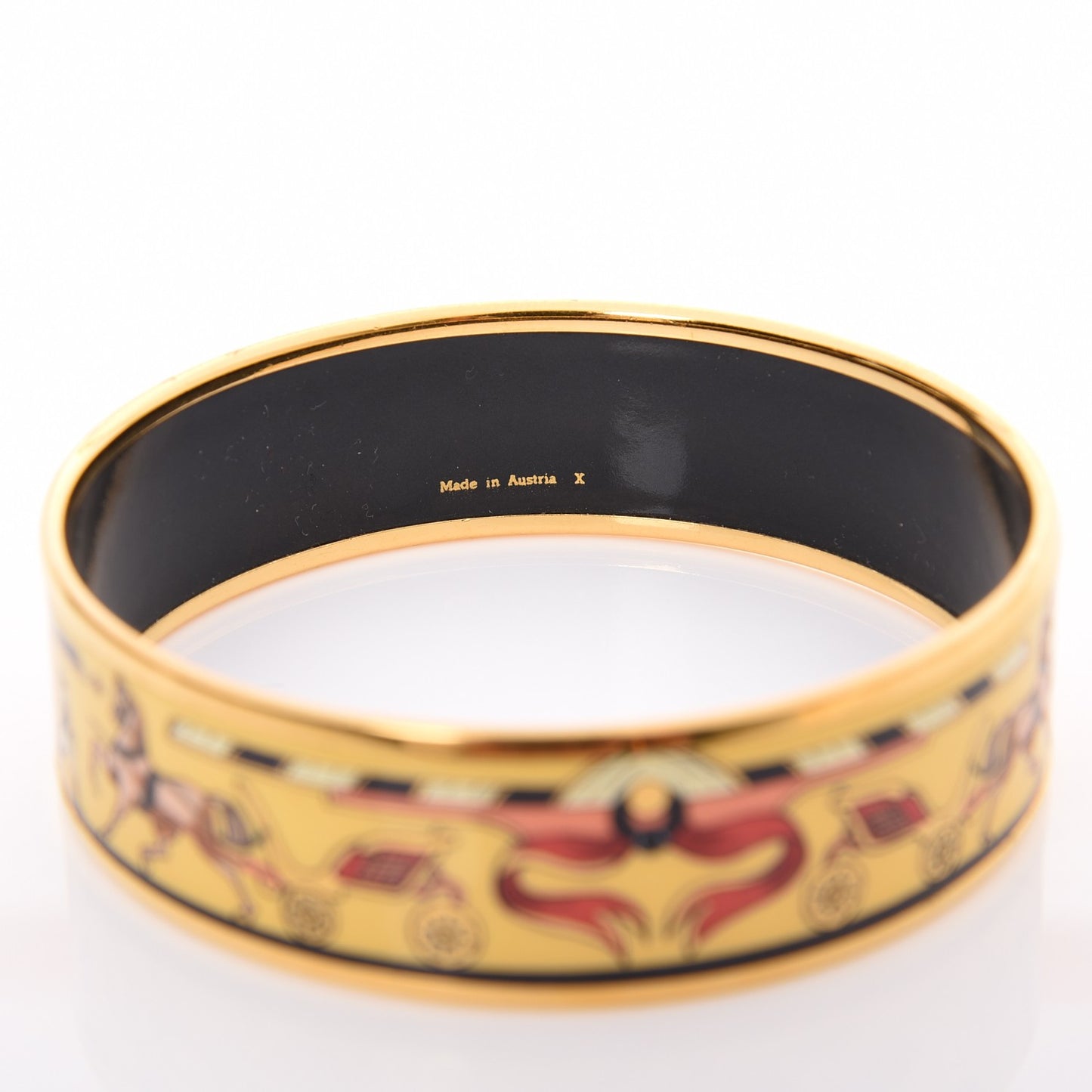 Enamel Printed Wide Chariots Bracelet 70
