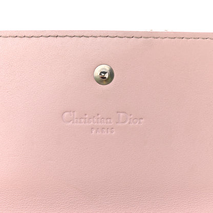 Christian Dior Patent Cannage Rendezvous Chain Wallet Pale Pink 6 of 13