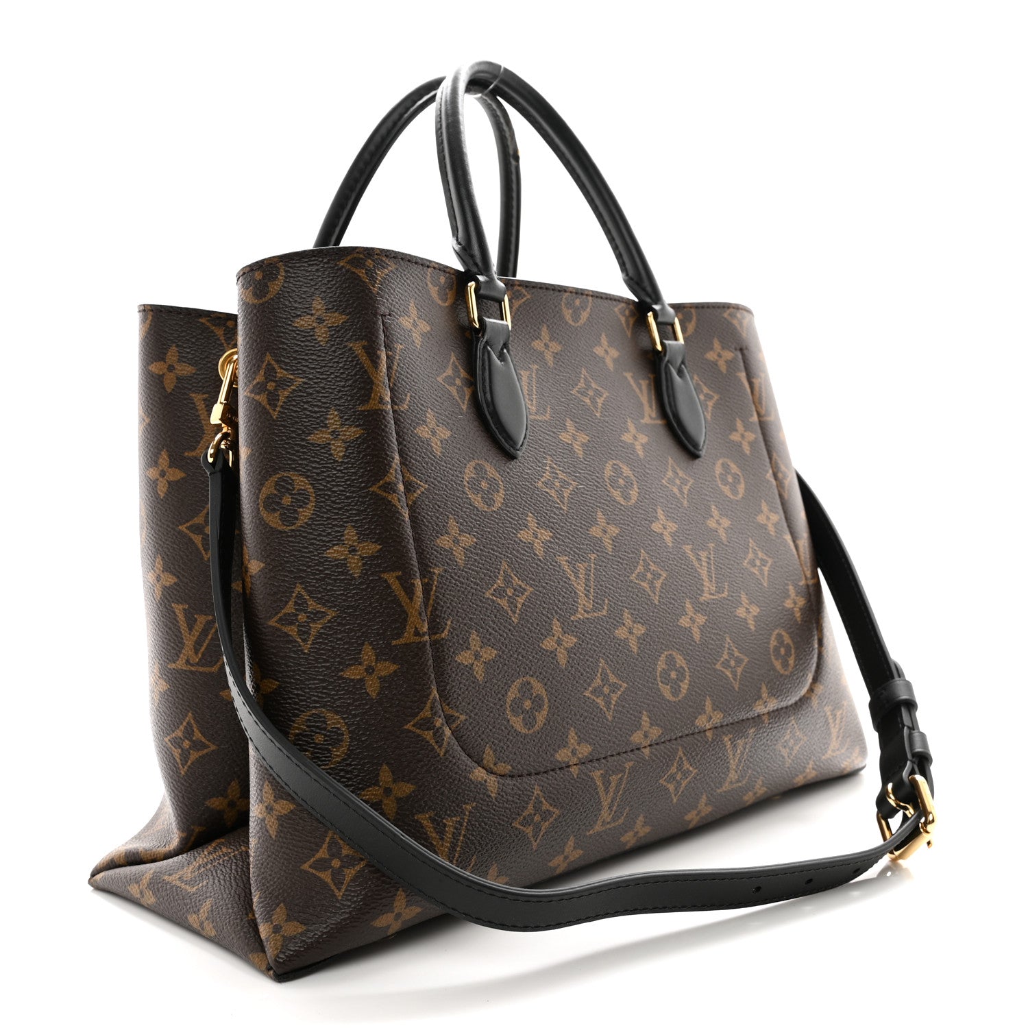 Louis Vuitton Monogram Flower Tote Black 3 of 12