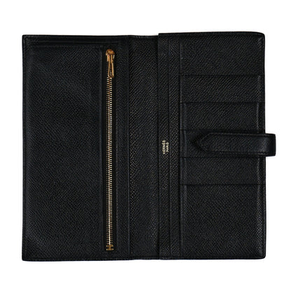 Hermes Epsom Bearn Gusset Wallet Black 5 of 14