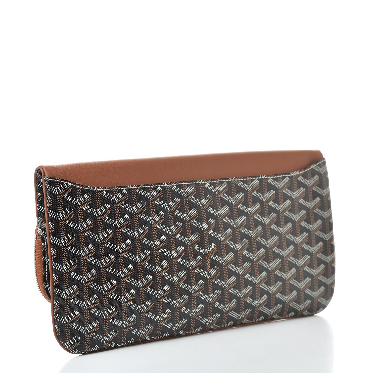 Goyard Goyardine Sainte Marie Soft Clutch Black Gold 3 of 8