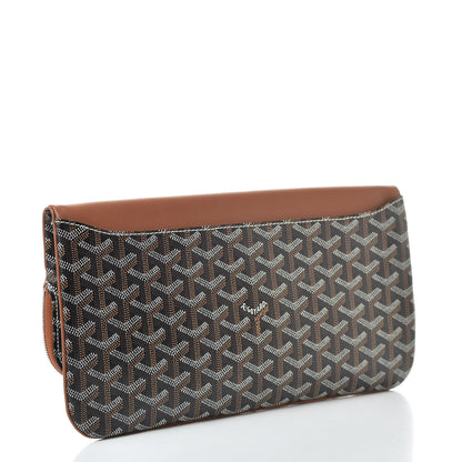 Goyard Goyardine Sainte Marie Soft Clutch Black Gold 3 of 8
