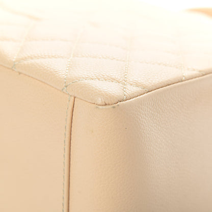 Chanel Caviar Quilted Grand Shopping Tote GST Beige Clair 11 of 13