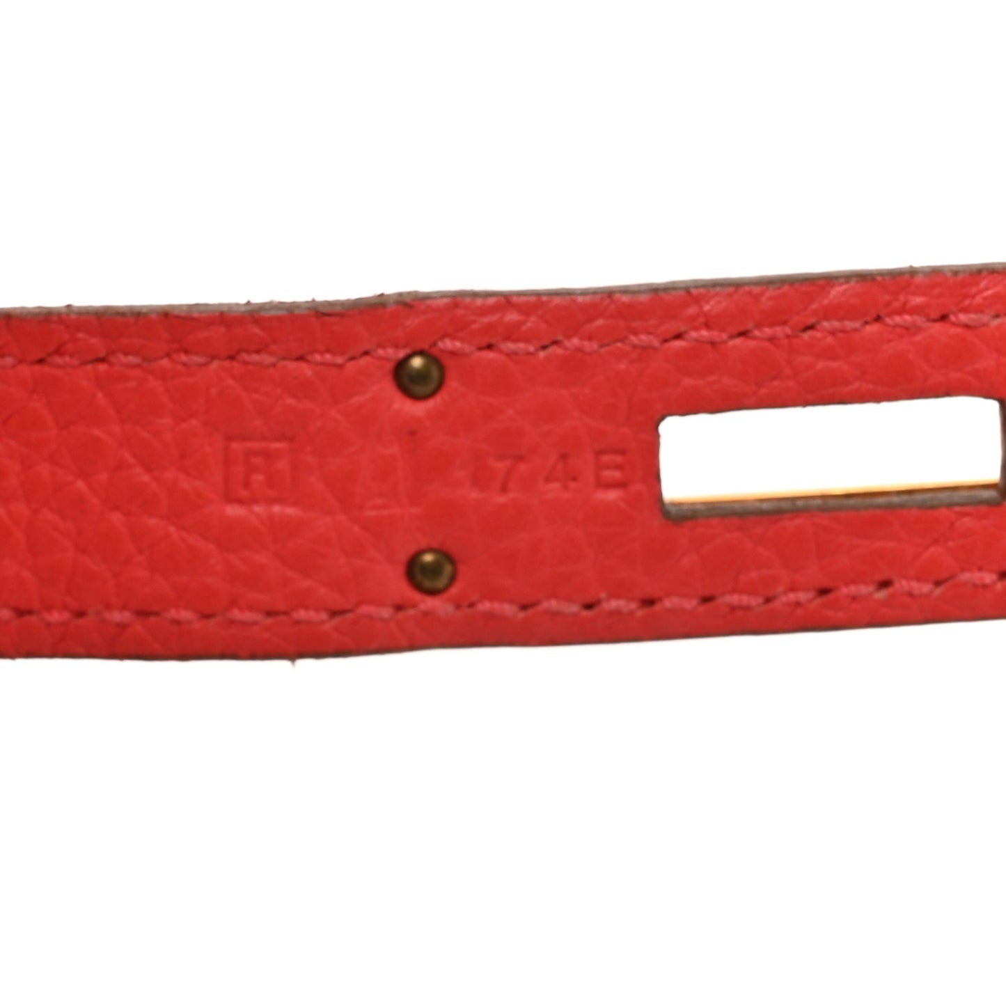 Togo Birkin 35 Rouge Pivoine