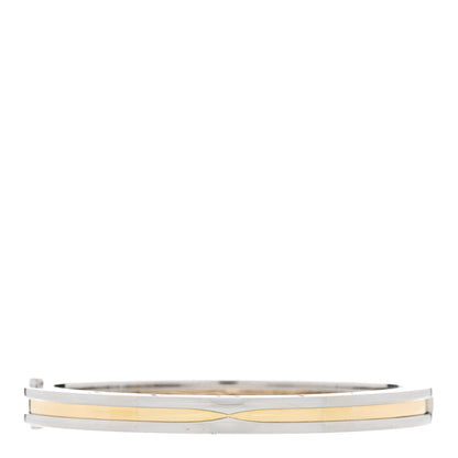 Bulgari 18K Yellow Gold Stainless Steel B.Zero1 Bangle Bracelet 2 of 5