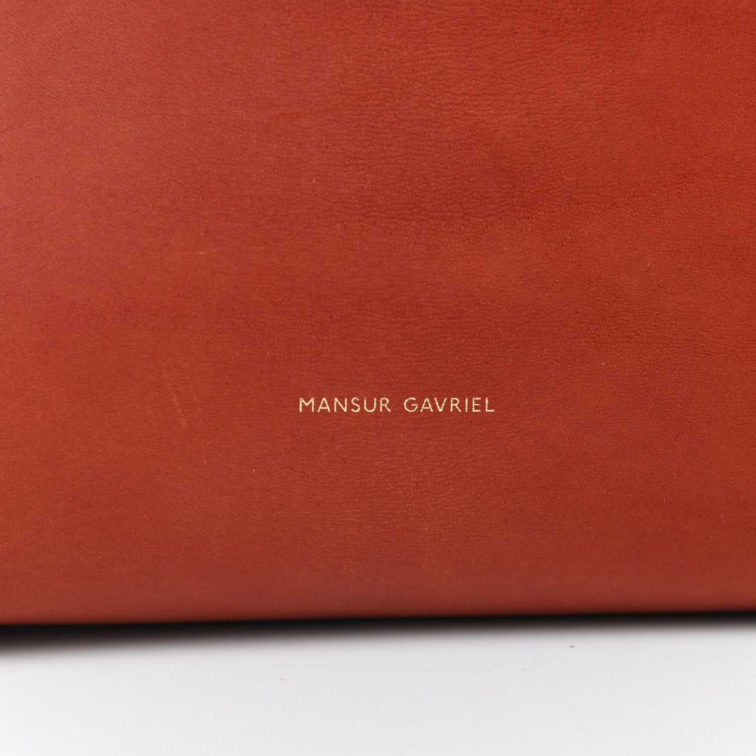 Mansur Gavriel Calfskin Bucket Bag Saddle 7 of 10