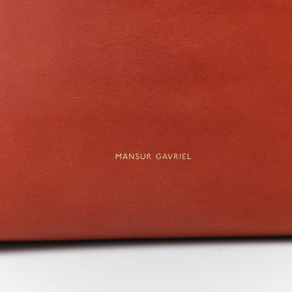 Mansur Gavriel Calfskin Bucket Bag Saddle 7 of 10
