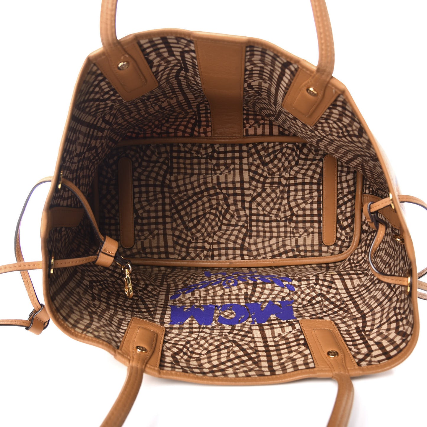 Visetos Medium Liz Reversible Shopper Tote Cognac