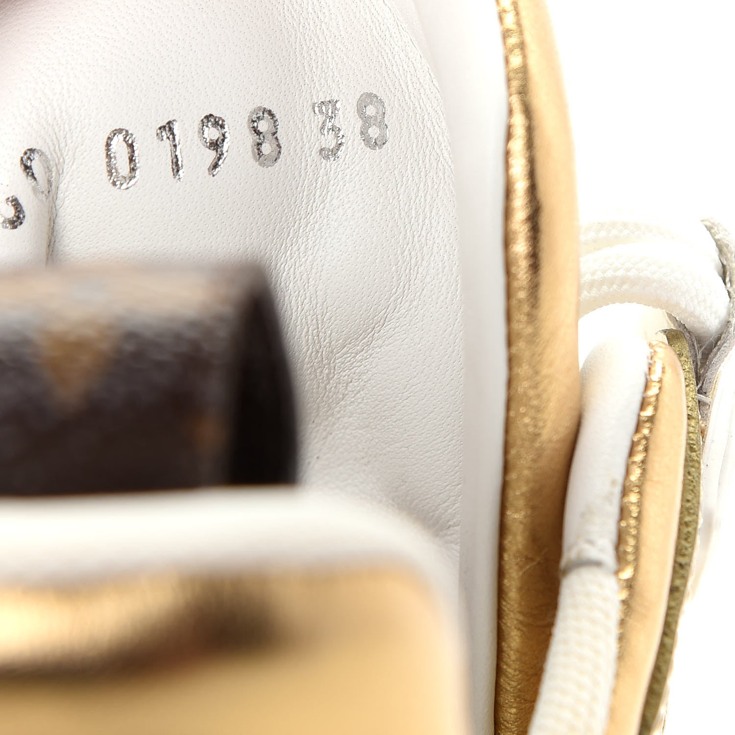 Louis Vuitton Metallic Calfskin Technical Nylon LV Archlight Sneakers 38 White Gold 11 of 11
