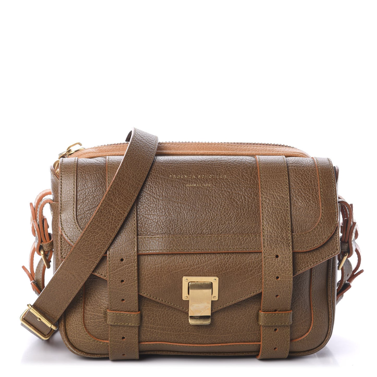 Grained Calfskin Double Bag Multi