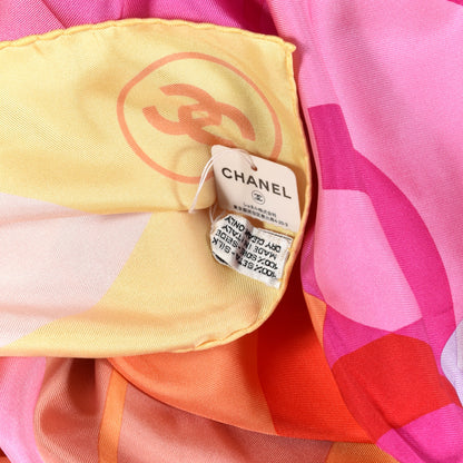Chanel Silk CC Logo Square Scarf Multicolor 3 of 3