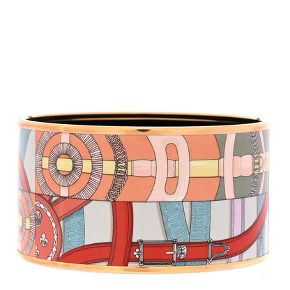 Hermes Enamel Printed Extra Wide Bracelet 65 3 of 5