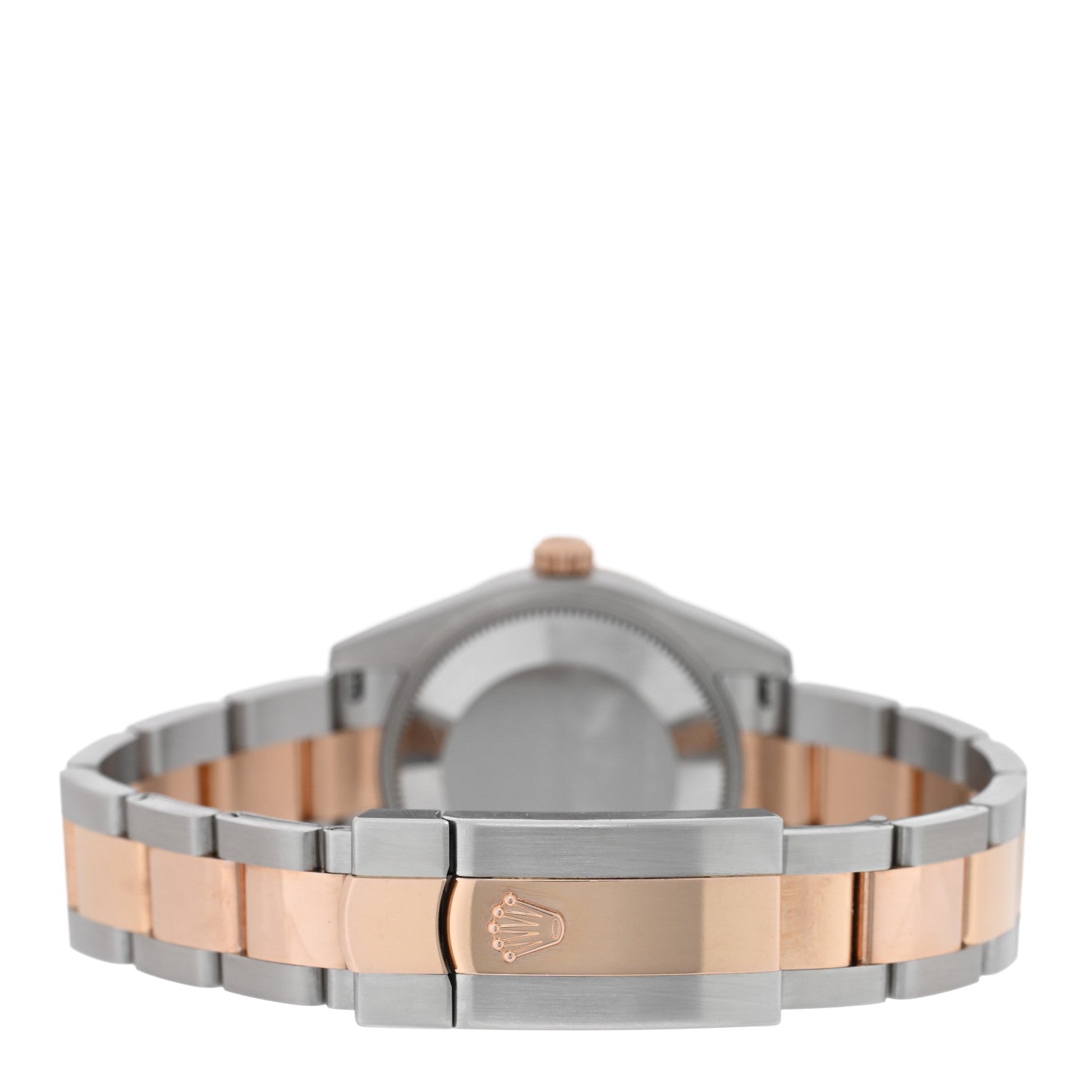 Rolex Stainless Steel 18K Everose Gold Diamond 31mm Oyster Perpetual Datejust Watch Chocolate Roman 178341 3 of 5