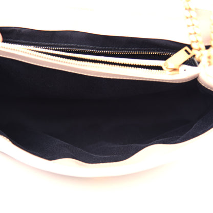 Saint Laurent Calfskin Y Quilted Monogram Medium Loulou Chain Satchel Light Natural 5 of 11