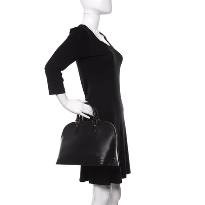 Louis Vuitton Epi Alma PM Black 2 of 15