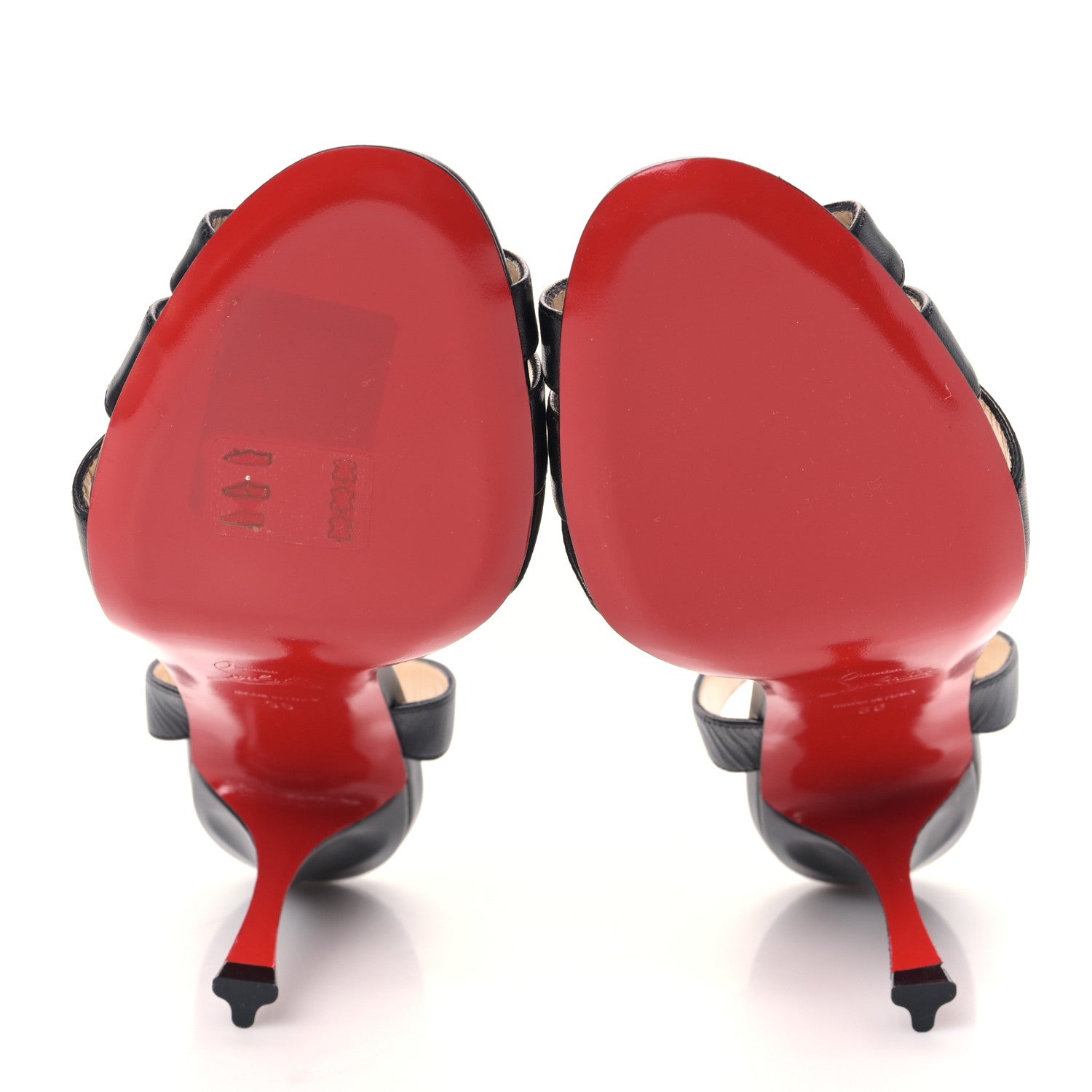 Christian Louboutin Kid Trezuma 85 Sandals 38 Black 5 of 7