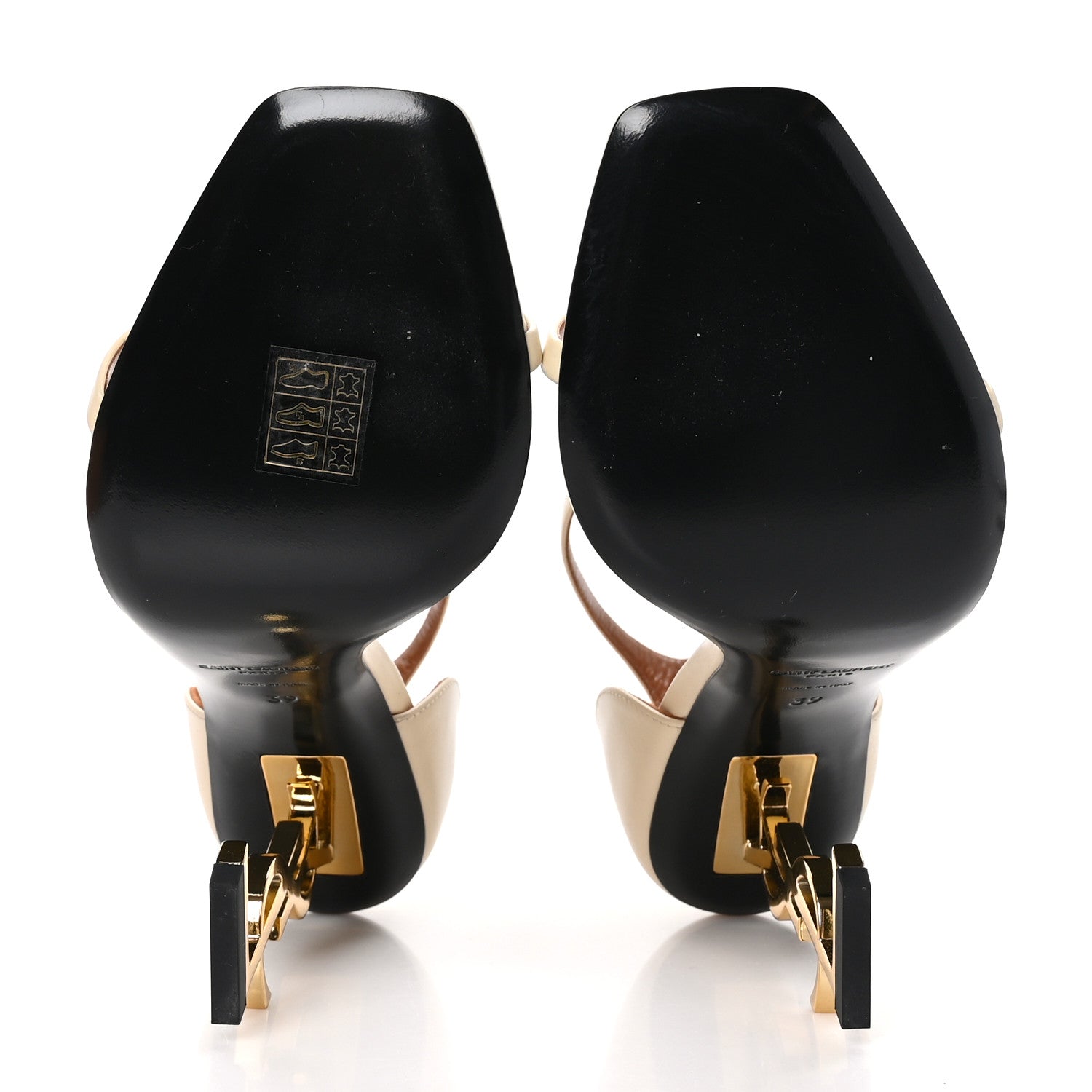 Saint Laurent Calfskin 110 Opyum Sandals 39 Real Beige 5 of 9