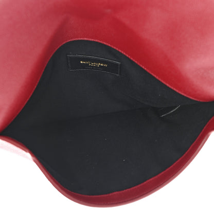 Saint Laurent Grain De Poudre Uptown Pouch Red 5 of 9