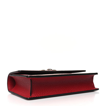 Gucci GG Supreme Monogram Web Queen Margaret Chain Wallet Red 4 of 10