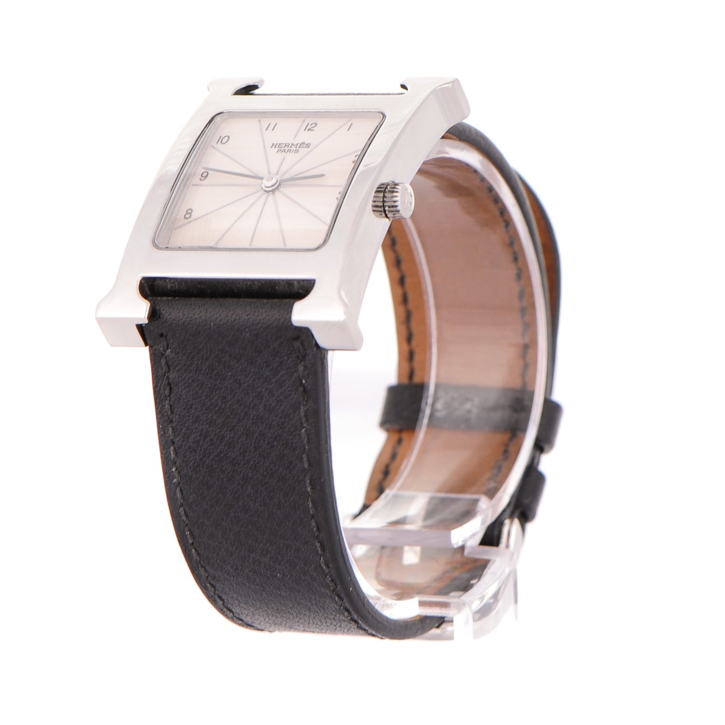 Stainless Steel Courchevel 26mm Heure H Hour Quartz Watch Noir