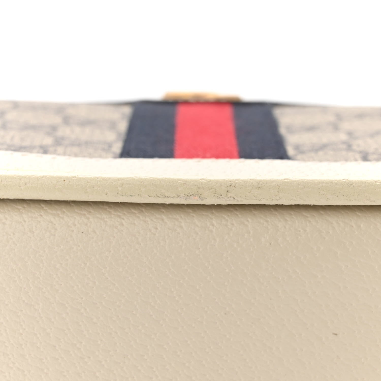 Gucci GG Supreme Monogram Web Large Ophidia Shoulder Bag Beige Ebony Mystic White 14 of 15