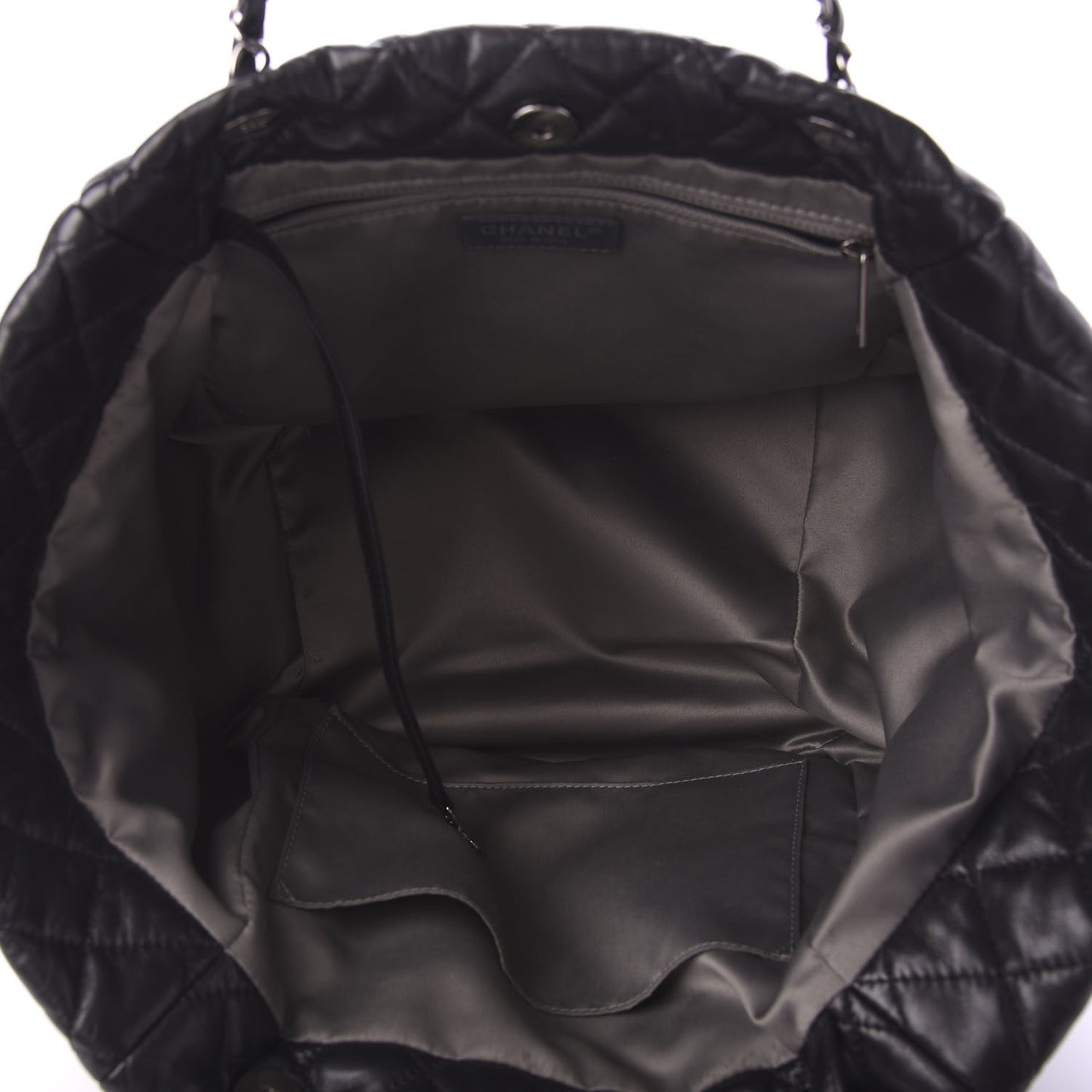 Lambskin Quilted Week End on Mars Tote Black