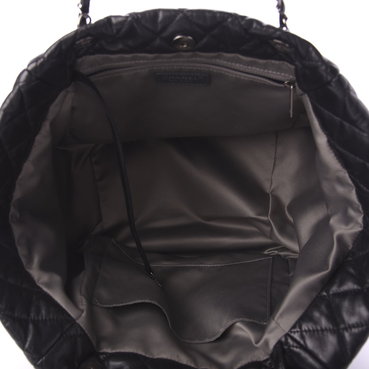 Chanel Lambskin Quilted Week End on Mars Tote Black 5 of 11