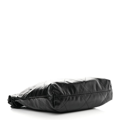 Chanel Shiny Calfskin Quilted Small Chanel 22 So Black 5 of 13