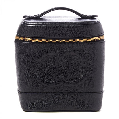 Chanel Caviar Cosmetic Vanity Bag Black 1 of 10