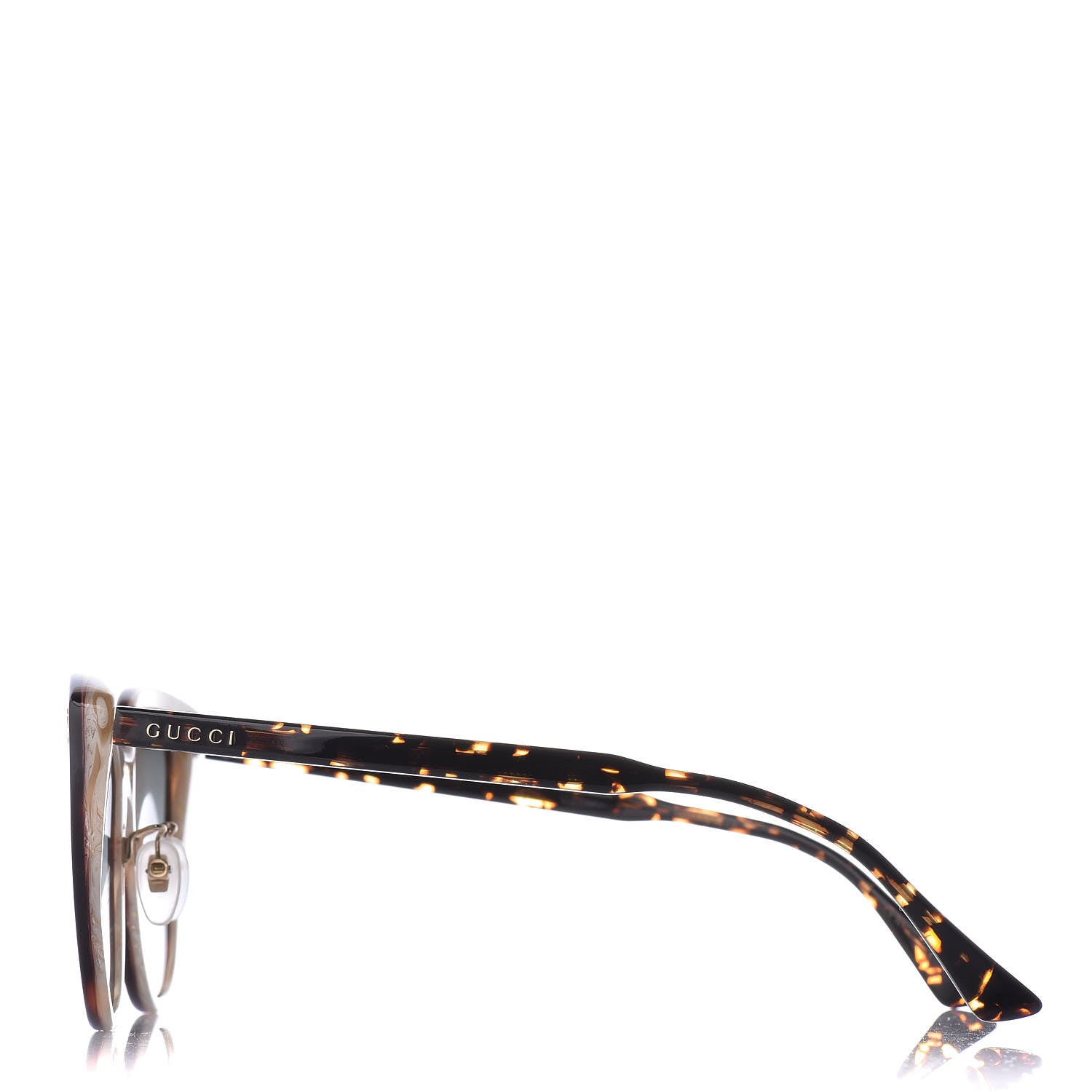 Gucci Acetate Cat Eye Sunglasses GG0193SK Tortoise 3 of 7