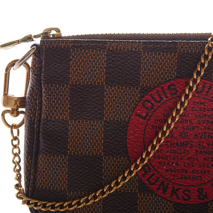 Louis Vuitton Damier Ebene Complice Trunks and Bags Mini Pochette Accessories Red 10 of 10