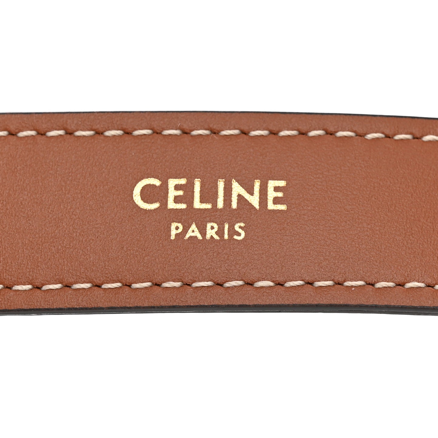 Triomphe Canvas Calfskin Ava Shoulder Bag Tan