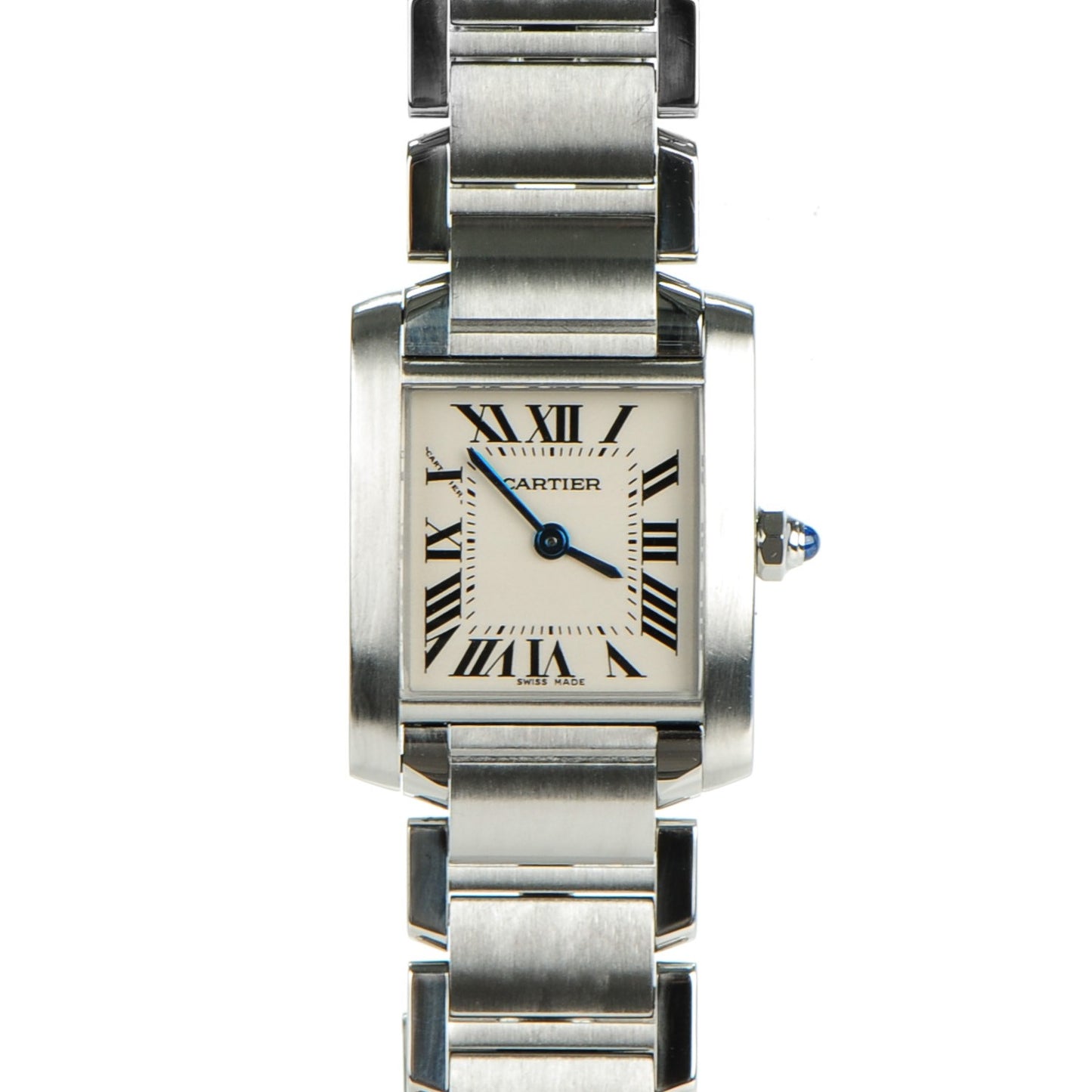 Stainless Steel 20mm Tank Francaise Quartz Watch