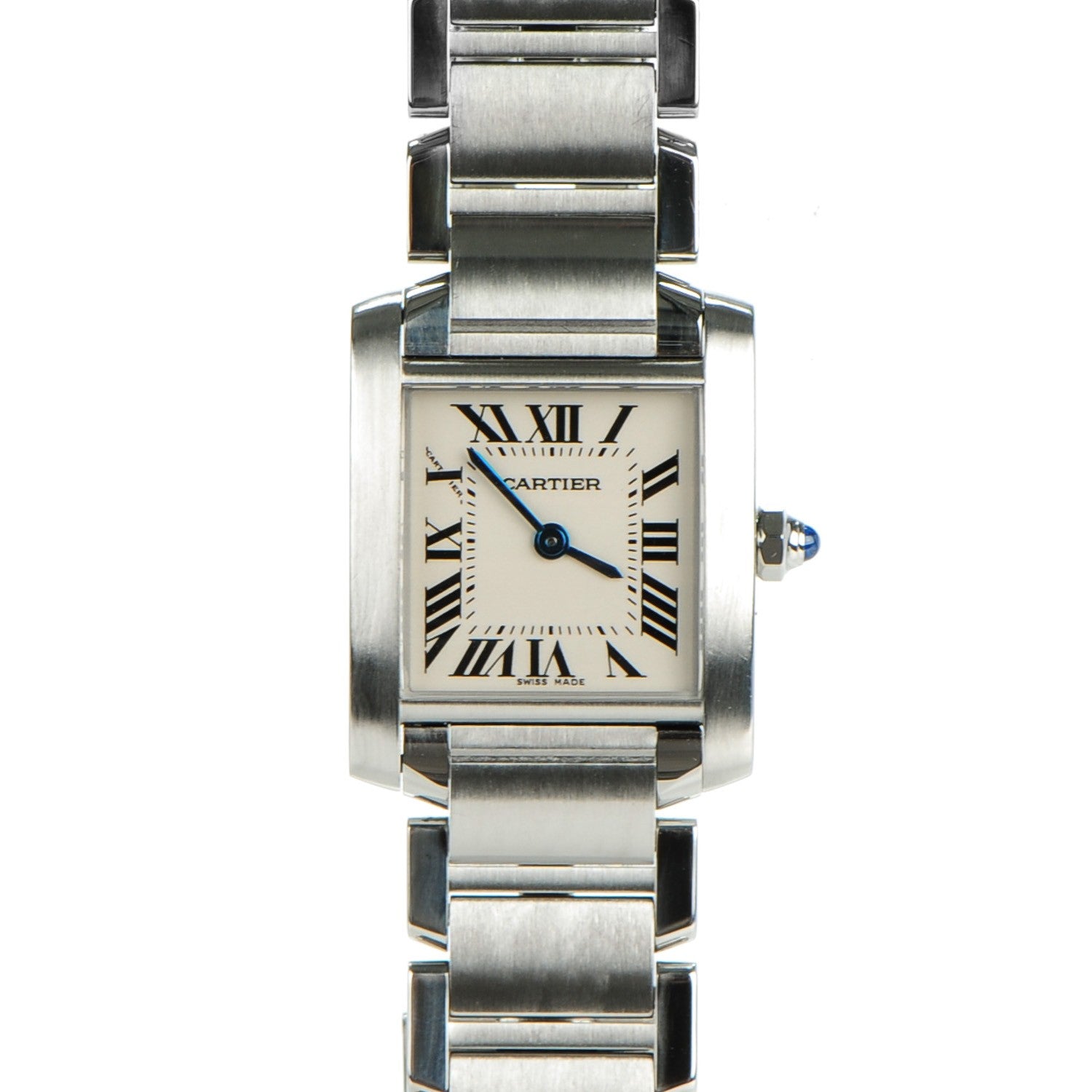 Cartier Stainless Steel 20mm Tank Francaise Quartz Watch 1 of 7