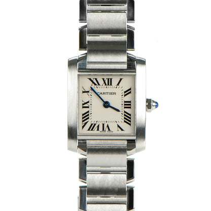 Cartier Stainless Steel 20mm Tank Francaise Quartz Watch 1 of 7