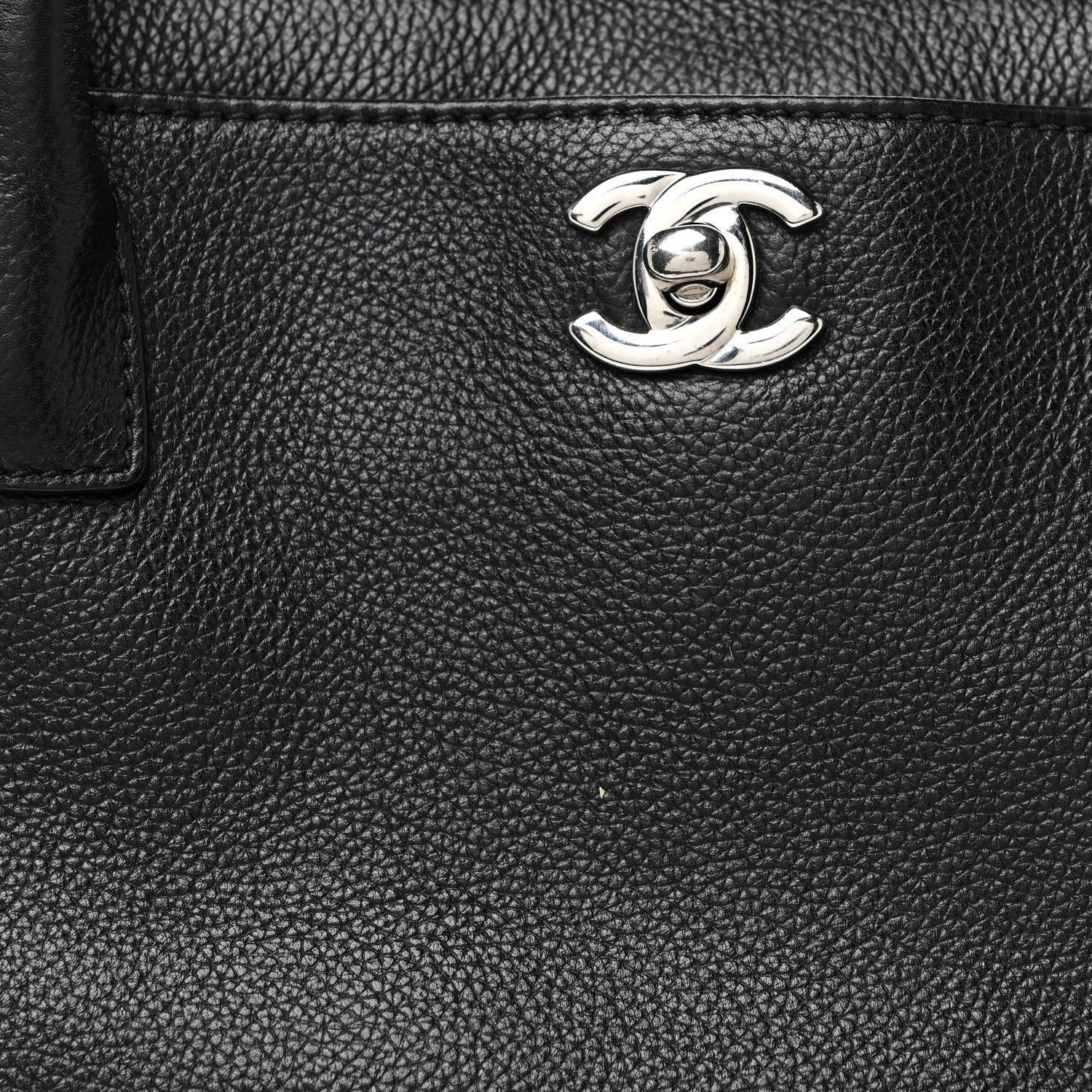 Chanel Calfskin Cerf Executive Shopper Tote Black 24 of 33