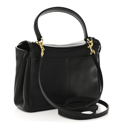 Balenciaga Natural Smooth Calfskin Mini Rodeo Top Handle Handbag Black 3 of 10