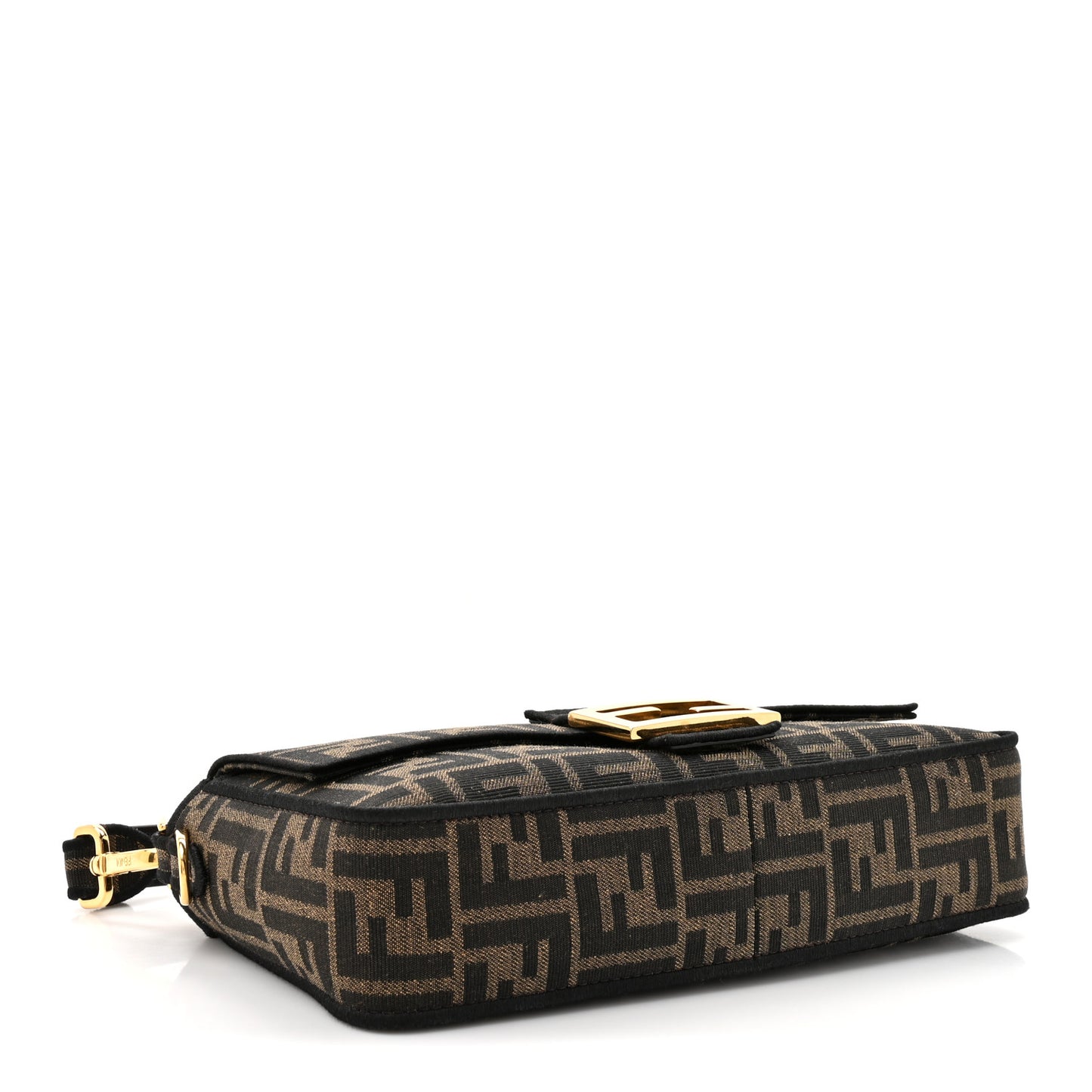 Fabric Jacquard FF 1974 Medium Baguette Tobacco Moro Black