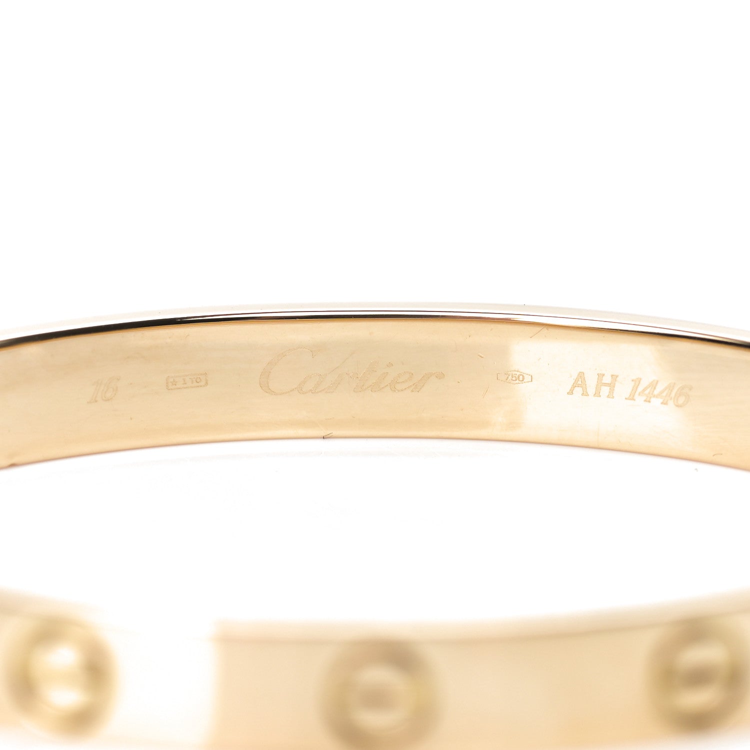 Cartier 18K Yellow Gold LOVE Bracelet 16 4 of 5