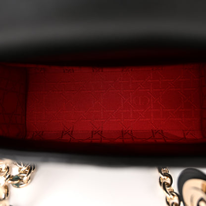Christian Dior Lambskin Cannage Lady Dior Double Chain Bag Black 5 of 11